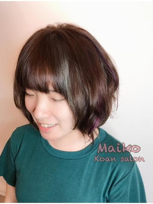 女生短髮、線條感、蓬鬆感