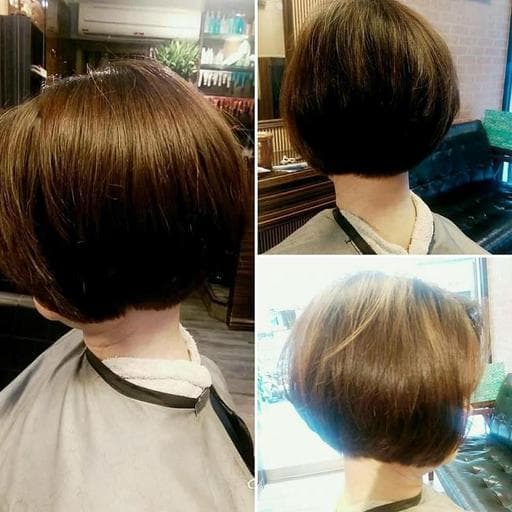 女生短髮、鮑伯頭、清新中短髮-(耳下肩上)