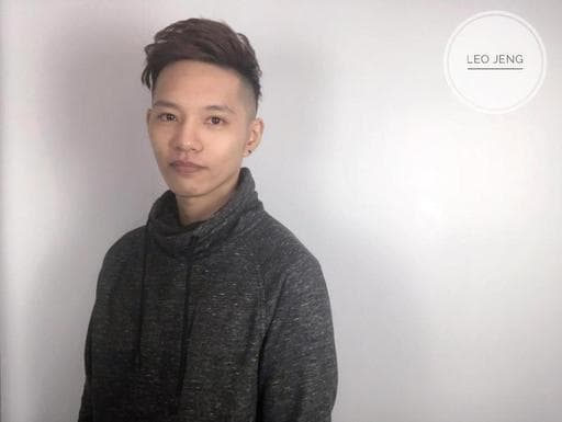 男士漸層推、棕色系、男生Undercut