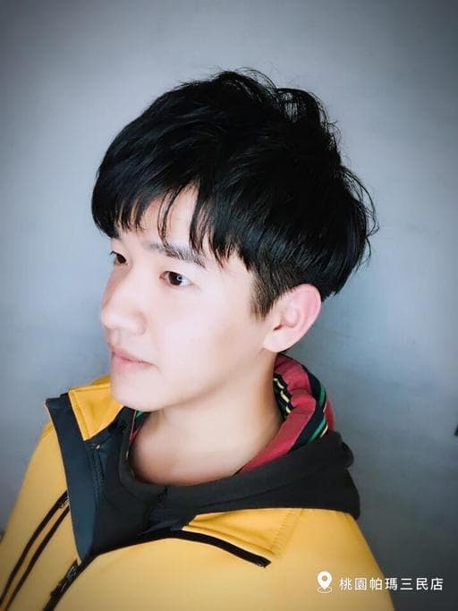 韓系、男生卷髮、桃園剪髮