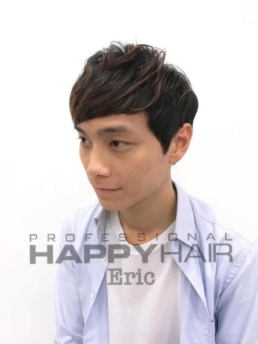 男生卷髮、男生短髮、燙卷