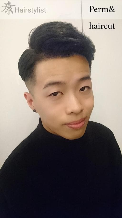 男生短髮、油頭、男生卷髮