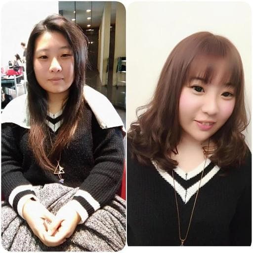 手撥卷、棕色系、浪漫大卷