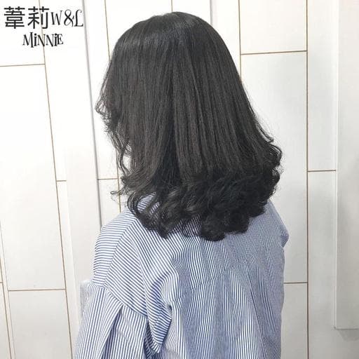 手撥卷、棕色系、蓬鬆感