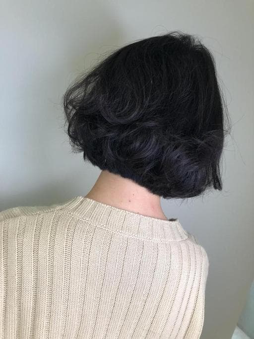 手撥卷、鮑伯頭、女生短髮
