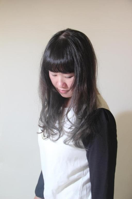 染髮、霧面、女生長髮