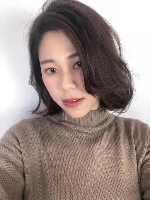 手撥卷、棕色系、浪漫大卷