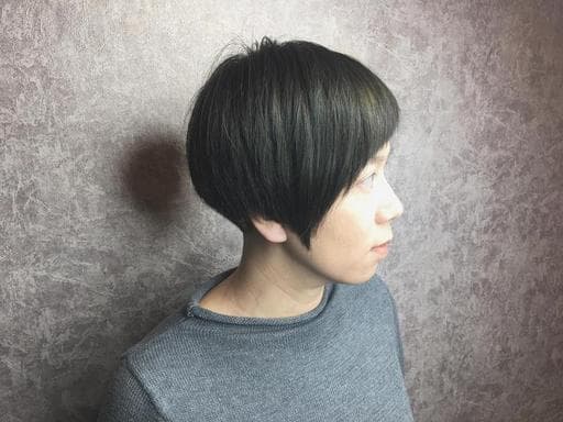 女生短髮、霧面、特殊色