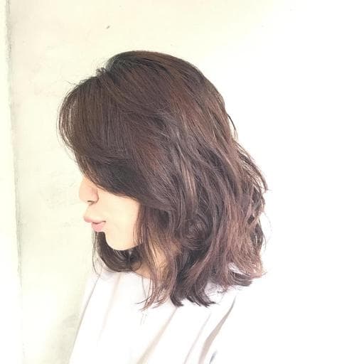 蓬鬆感、女生中長髮、質感