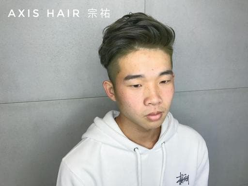 男生染髮、霧面、男生卷髮