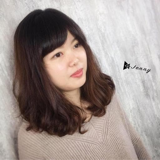 手撥卷、蓬鬆感、女生中長髮