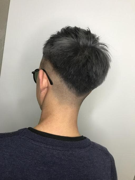 灰色系、男士漸層推、男生染髮
