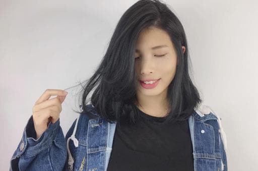 霧面、女生中長髮、台中剪髮