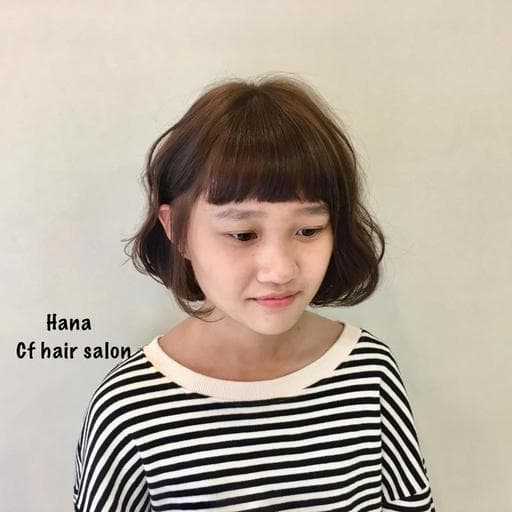 鮑伯頭、女生眉上瀏海、女生短髮