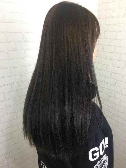 棕色系、女生染髮、柔順直長髮