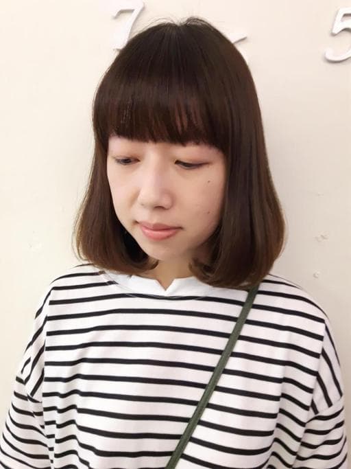 清新中短髮-(耳下肩上)、女生短髮、短髮女神系