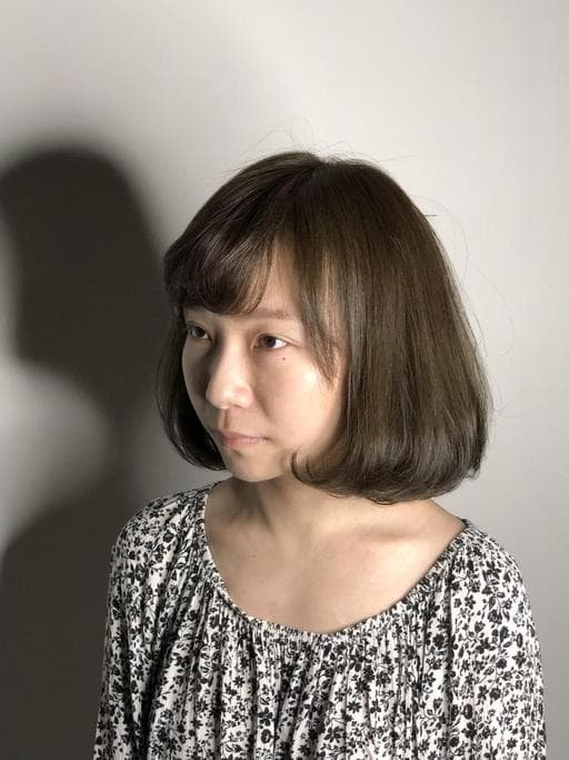女生短卷髮-(耳下肩上)、台南剪髮