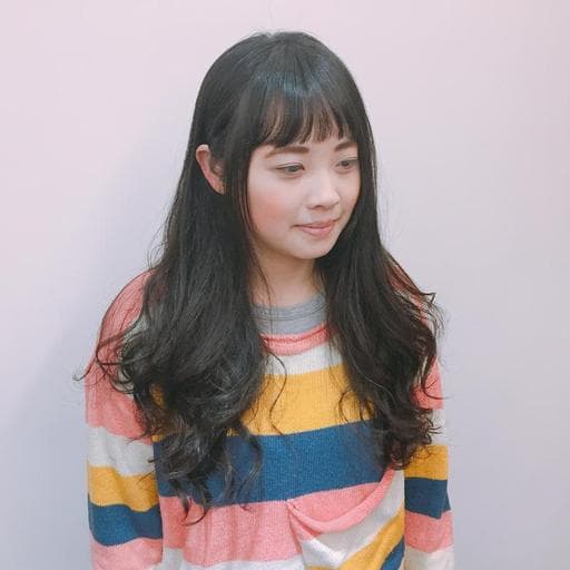 甜美系、日系線條、手撥卷