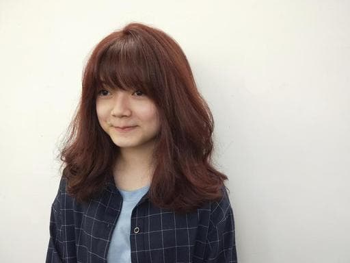 手撥卷、蜜糖莓果色、氣質女孩