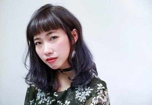 女生中長髮、灰色系、女生染髮