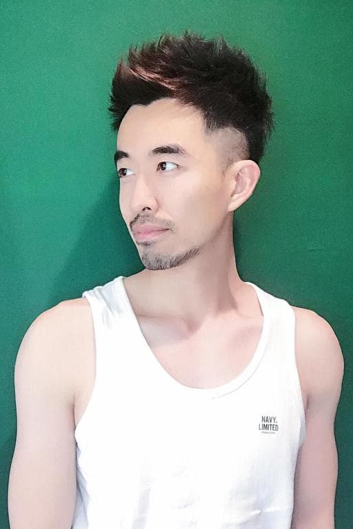 男士漸層推、男生短髮、棕色系