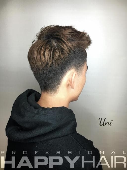 台中Happy_hair漢口店、男士剪裁、Uniの夢幻旅程💕