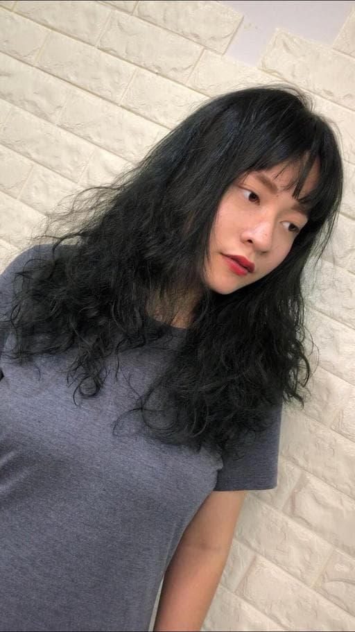 女生中長髮、春天花季髮色、女生染髮