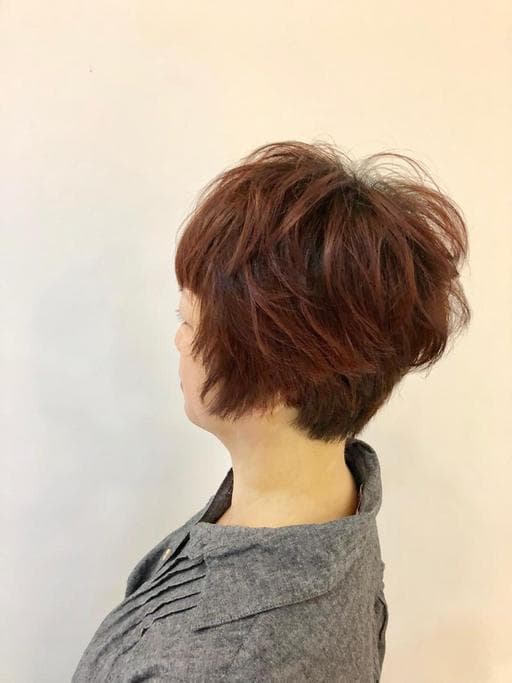 女生短髮、棕色系、鮑伯頭