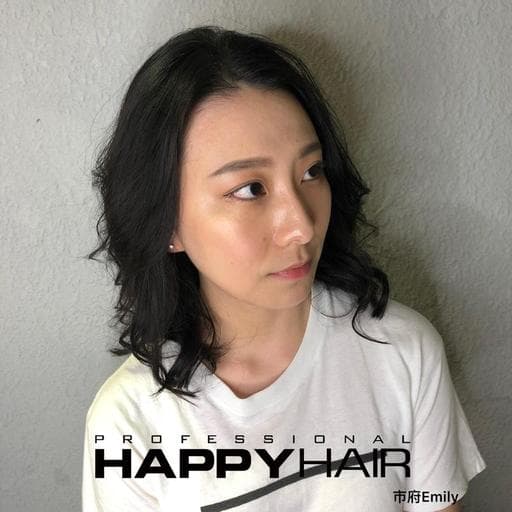 女生短卷髮-(耳下肩上)、清新中短髮-(耳下肩上)、空氣感卷髮