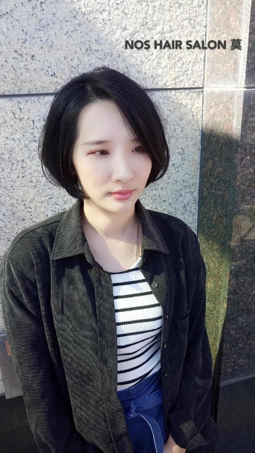 女生短髮、台南剪髮、黑茶髮色