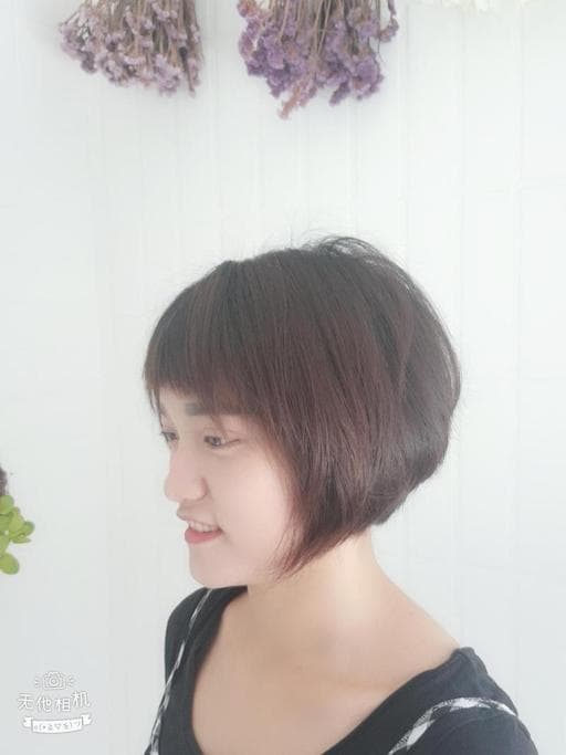 女生短髮、女生短卷髮-(耳下肩上)、鮑伯頭
