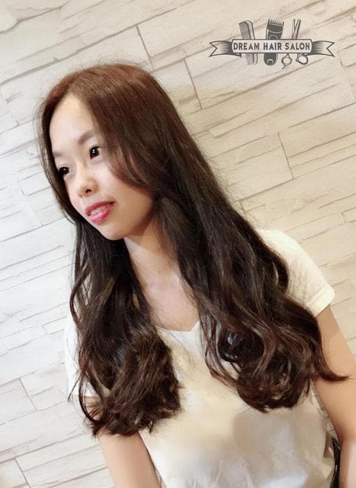 女生中長髮、女生長髮、棕色系
