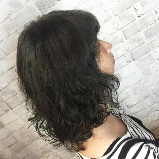 男孩風女生短髮、女生短髮、女生短卷髮-(耳下肩上)