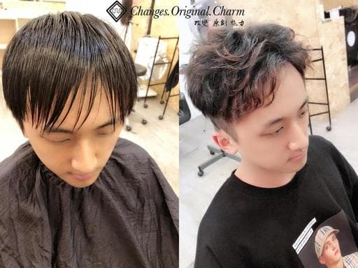男生短髮、男生卷髮、燙卷