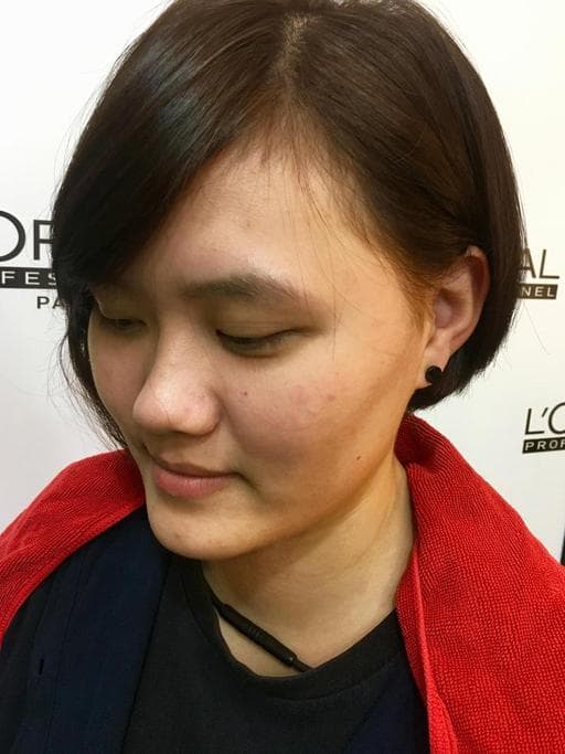 女生短卷髮-(耳下肩上)、台中剪髮
