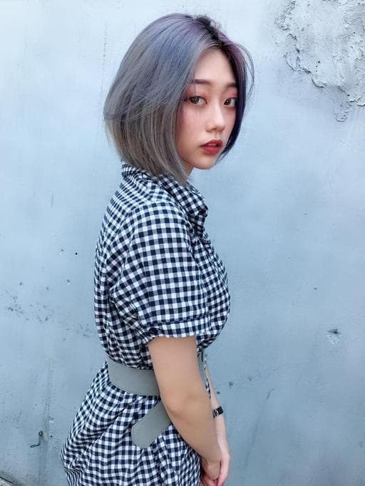 女生短髮、鮑伯頭、女生短卷髮-(耳下肩上)