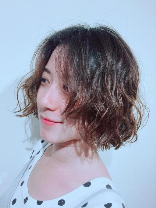 空氣感卷髮、女生短髮、質感溫塑