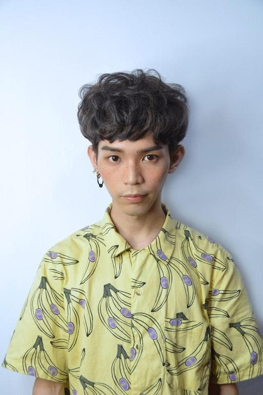 空氣感卷髮、男生短髮、蓬鬆感