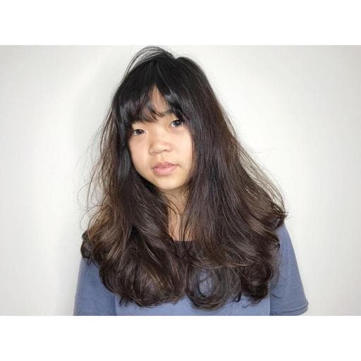 女生中長髮、質感溫塑、空氣感卷髮