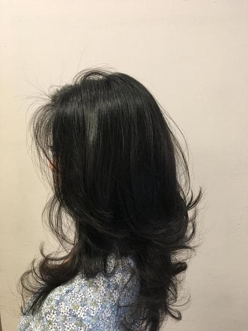 女生中長髮、浪漫大卷、台北剪髮