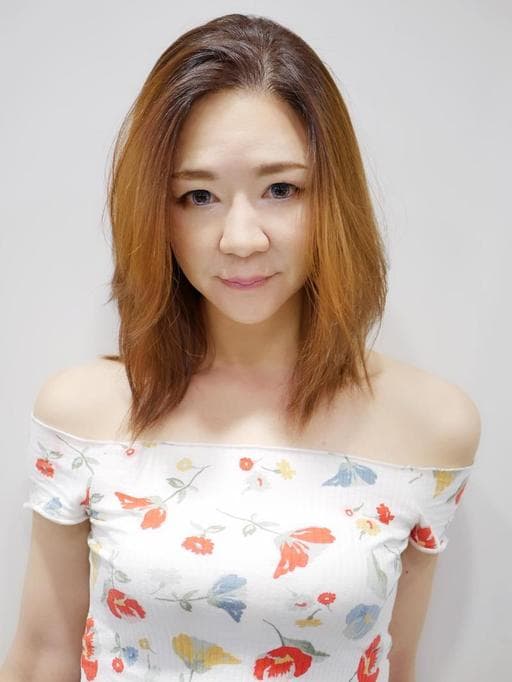 棕色系、女生染髮、台北剪髮