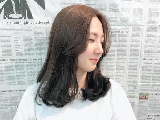 女生中長髮、棕色系、女生染髮