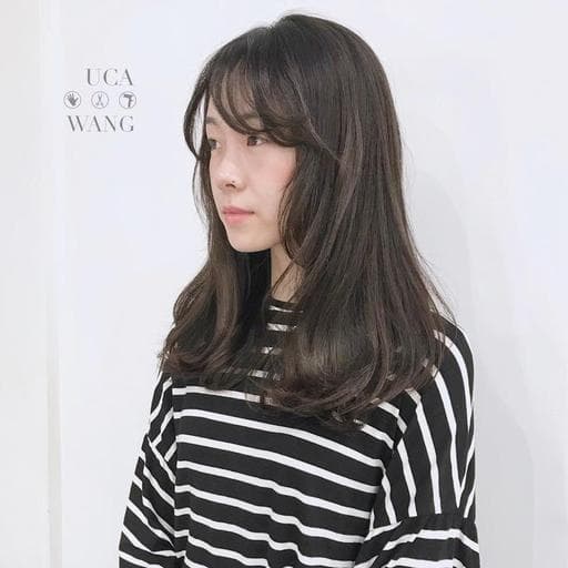 微捲、女生中長髮、女生染燙