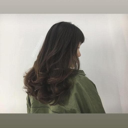 空氣感卷髮、女生染髮、女生中長髮