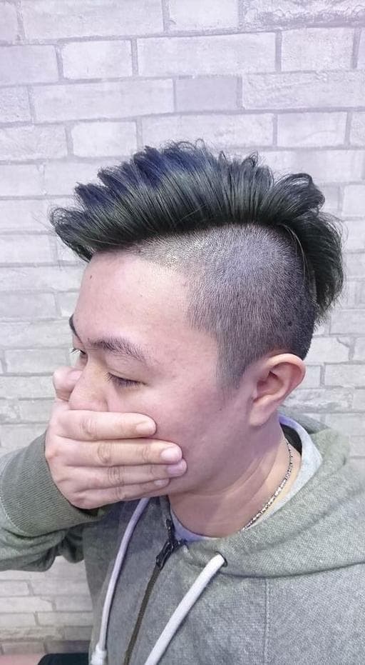 油頭、灰色系、男生Undercut