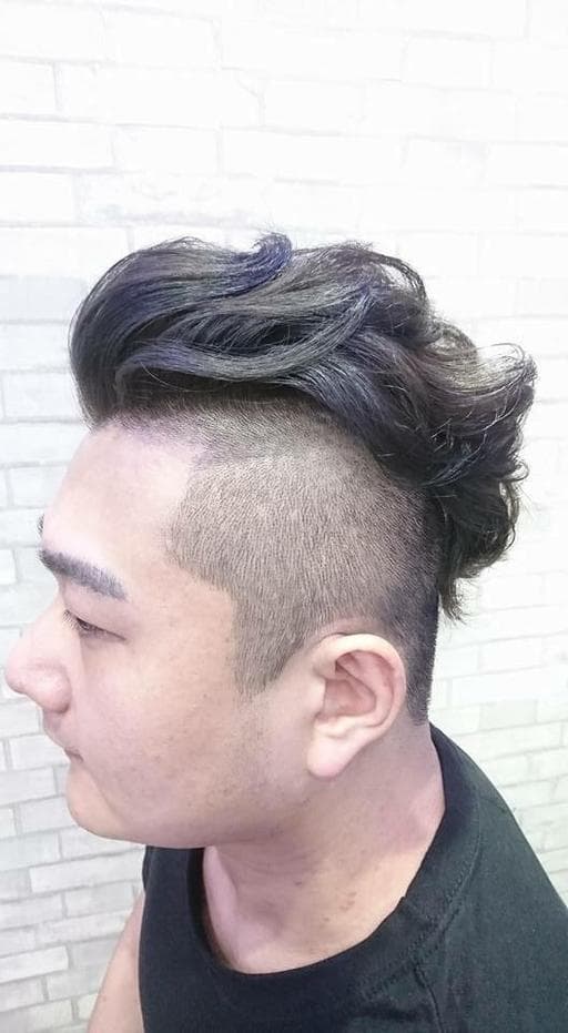 台北染髮、灰色系、男生Undercut