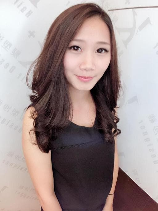 女生中長髮、空氣感卷髮、質感溫塑