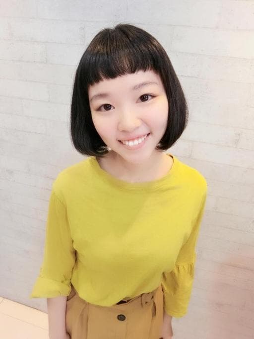 氧氣瀏海、女生短髮、女生短卷髮-(耳下肩上)