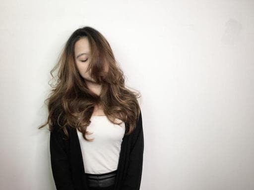 女生中長髮、浪漫大卷、女生長髮