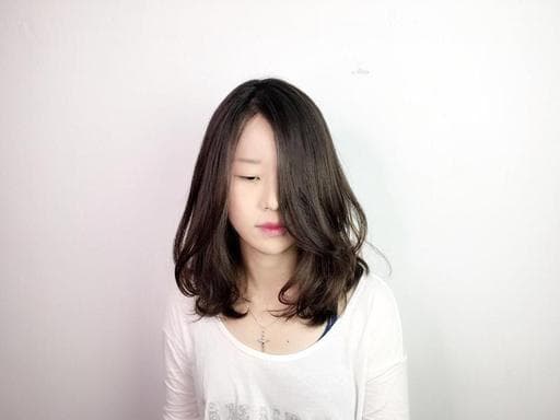女生中長髮、高雄剪髮、空氣感卷髮